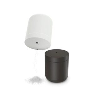 Magnetic salt and pepper travel set from Joseph Joseph – compact grey and green shakers