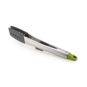 Non-stick safe kitchen tongs by Joseph Joseph with integrated tool rest and lockable arms