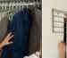 Leanne White demonstrating how to organise your wardrobe using Joseph Joseph's Orderly accessories
