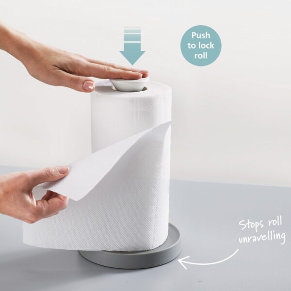 Joseph Joseph Duo Kitchen Roll Holder (Grey)