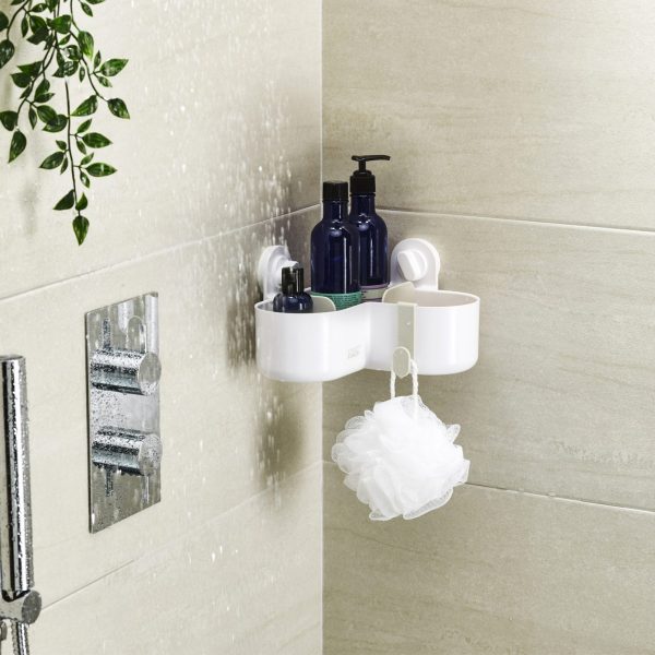 Joseph Joseph Duo Corner Shower Caddy (White)