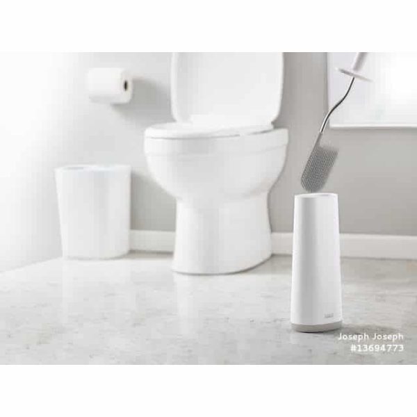 Flex Silicone Toilet Brush Grey/White