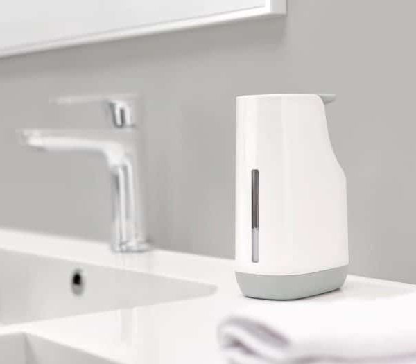 Slim Compact Soap Dispenser (Grey/White)