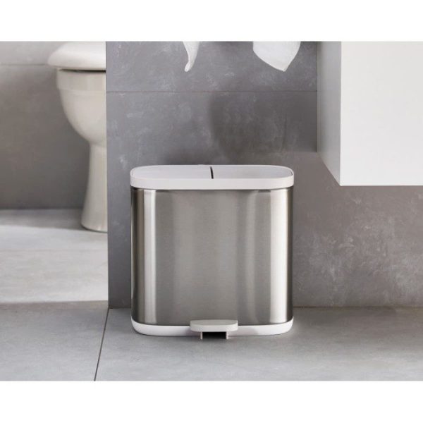 Split Steel Recycler Waste Bin