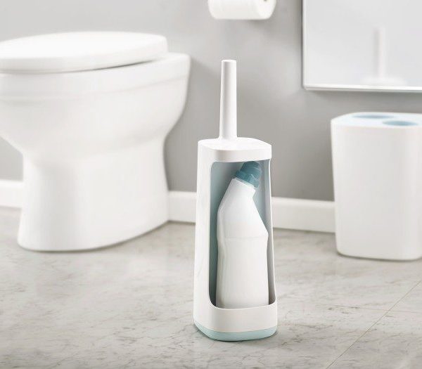 smart toilet brush with storage