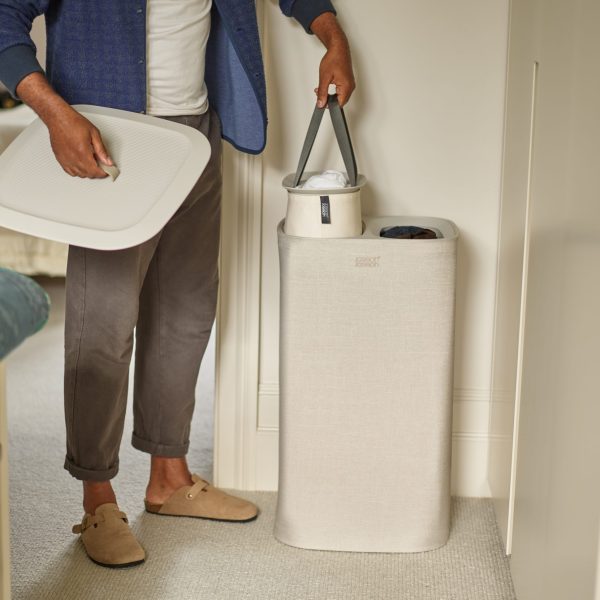 Joseph Joseph Tota 60L Laundry Basket (Ecru)