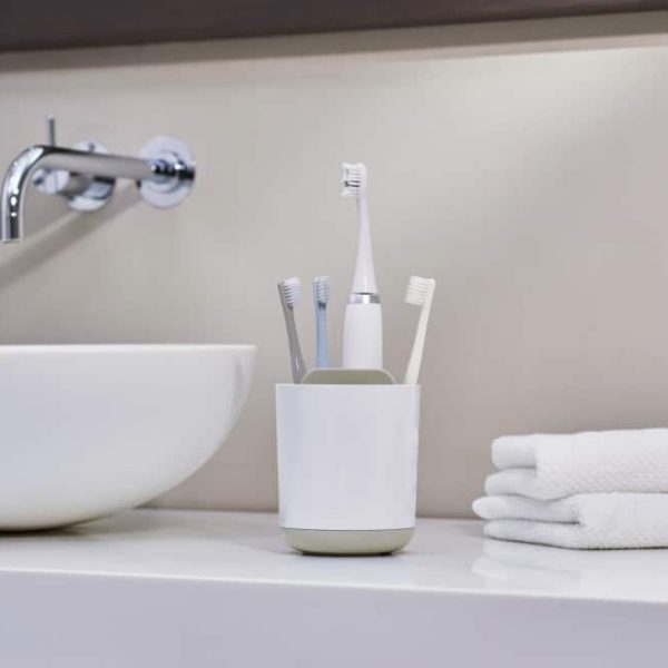 Duo Toothbrush Caddy - White