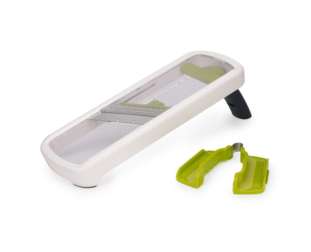 Joseph Joseph Multi-Grip Mandoline Plus – 3-in-1 Slicer for Safe & Effortless Prep