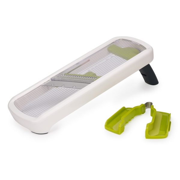 Joseph Joseph Multi-Grip Mandoline Plus – 3-in-1 Slicer for Safe & Effortless Prep
