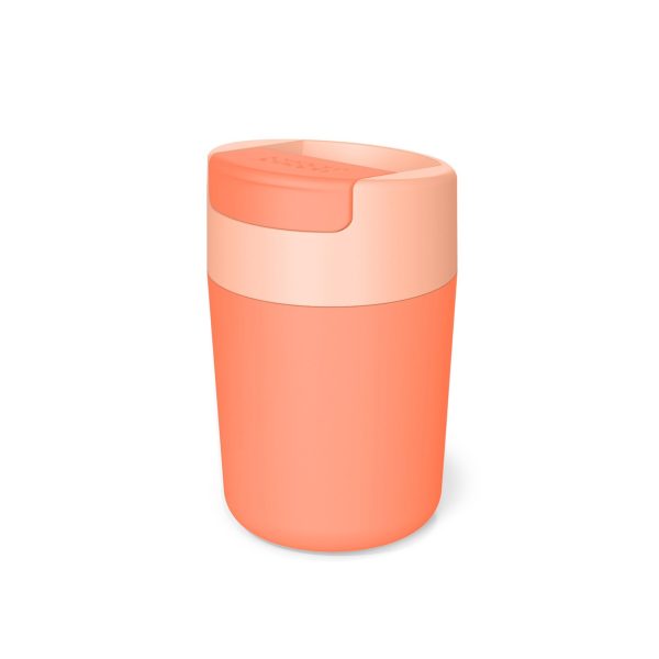 Joseph Joseph Sipp Travel Mug with Hygienic Lid 340ml - Coral