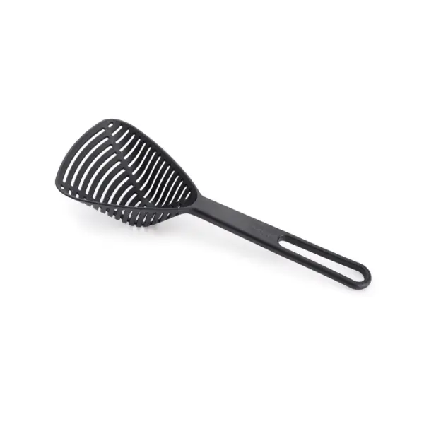 Joseph Joseph Duo Spoon Colander black scoop draining pasta